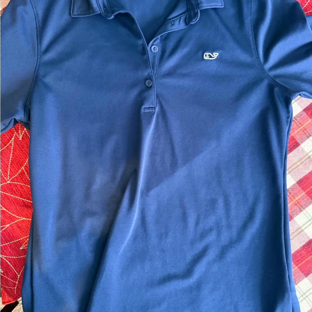 XS Vineyard Vines Blue Polo Performance Shirt